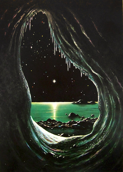 cave view of star and space